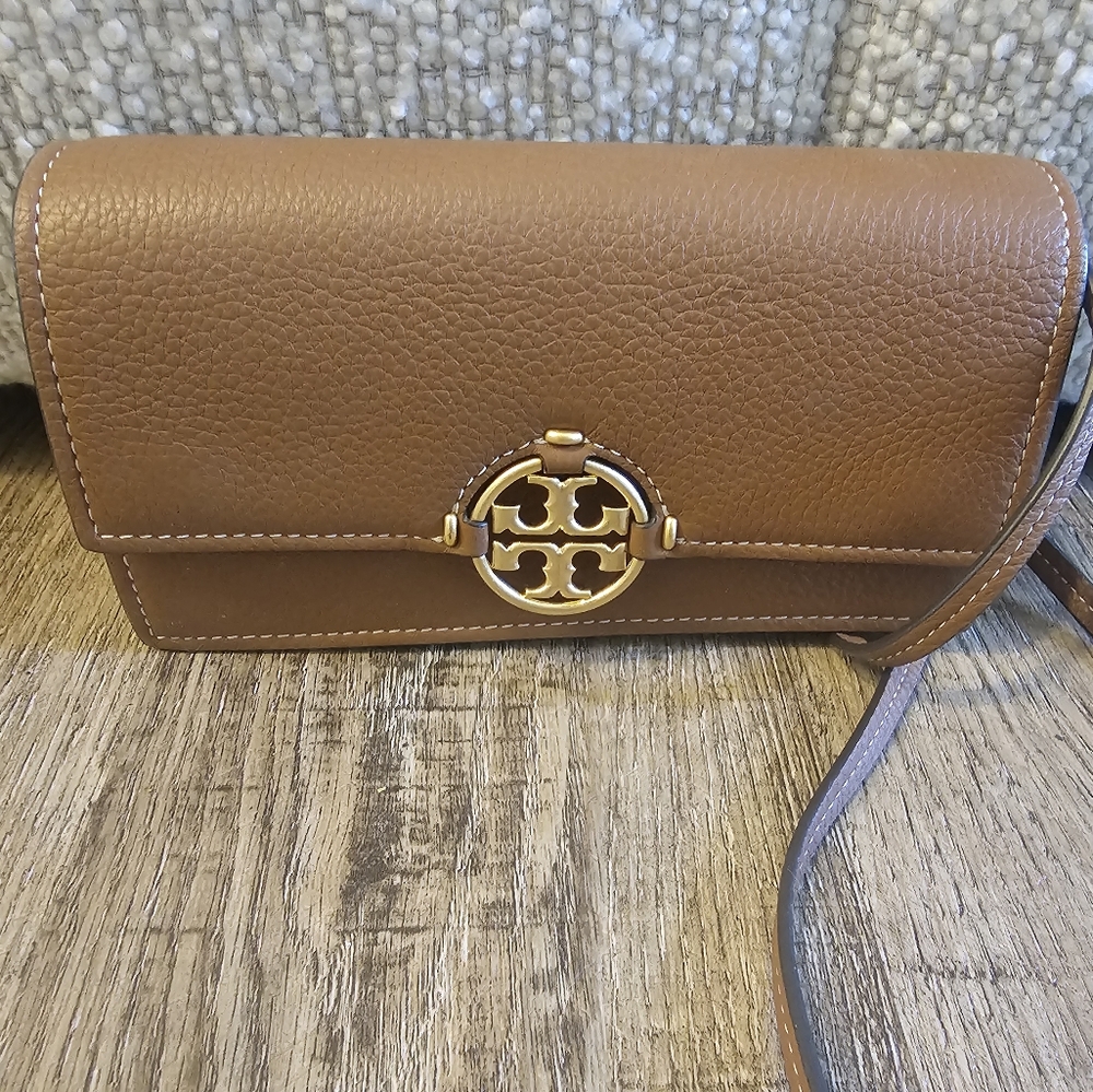 Tory Burch Tan Leather Crossbody Bag